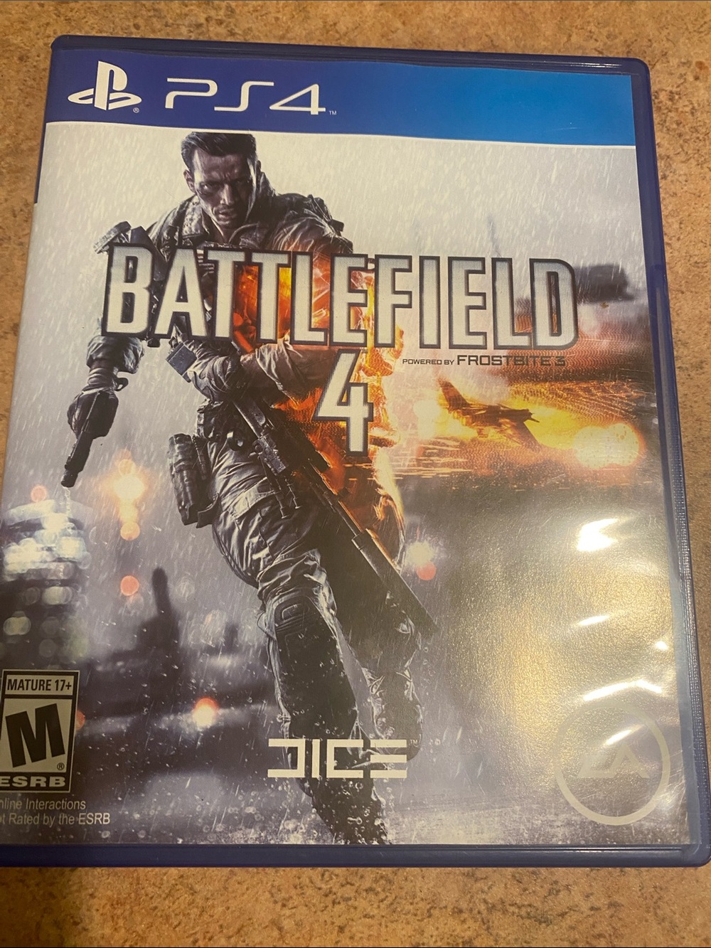 PlayStation 4 Battlefield 4 Video Game - Blue Case